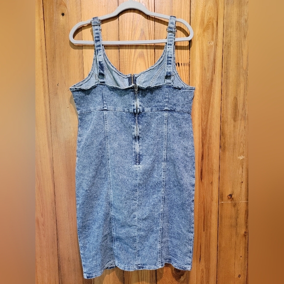 Denim Blue Midi Dress - Picture 2 of 9